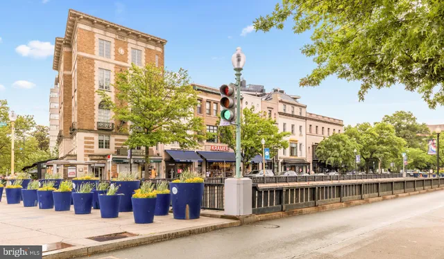 a front view of a building