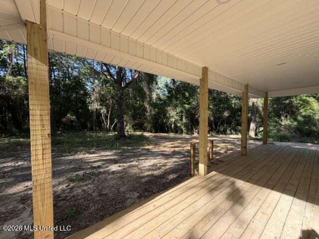 34 Leo Eaves Road Picayune, MS 39466 - Photo 18 of 19 Rear covered Porch - 2nd View