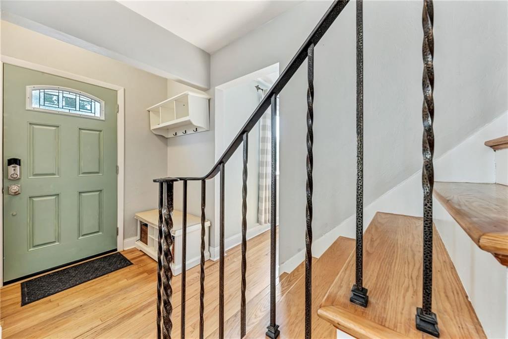 40 Greenview Drive McKees Rocks, PA 15136 - Photo 3 of 42 a view of an entryway with wooden floor and door
