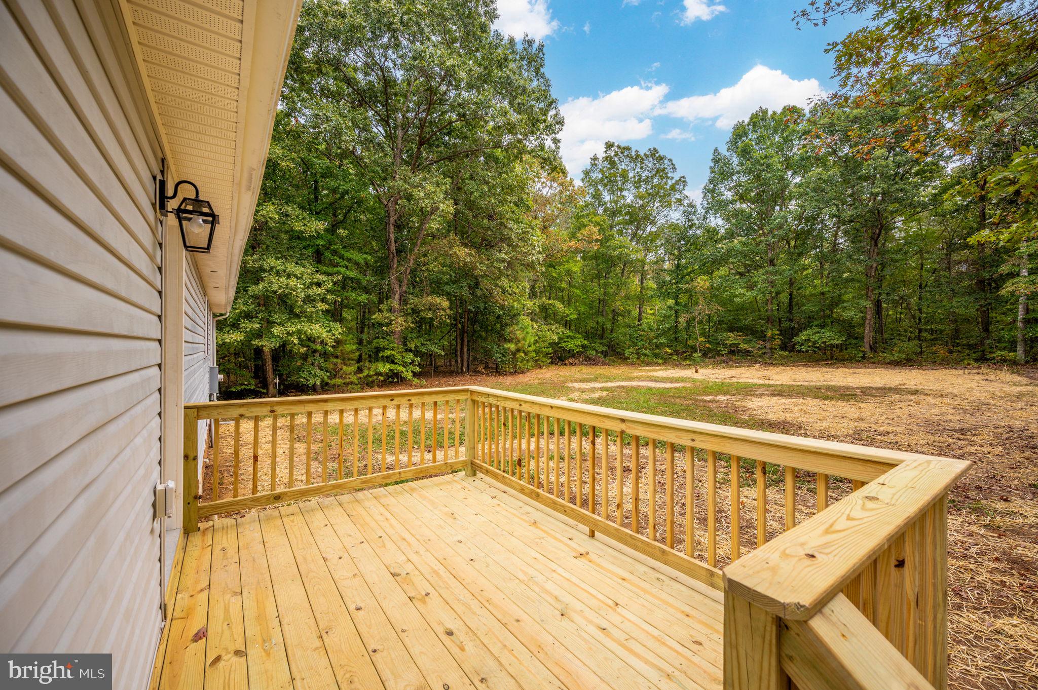 1822 Copper Line Road Bumpass, VA 23024 - Photo 43 of 65 a view of balcony with wooden floor and fence