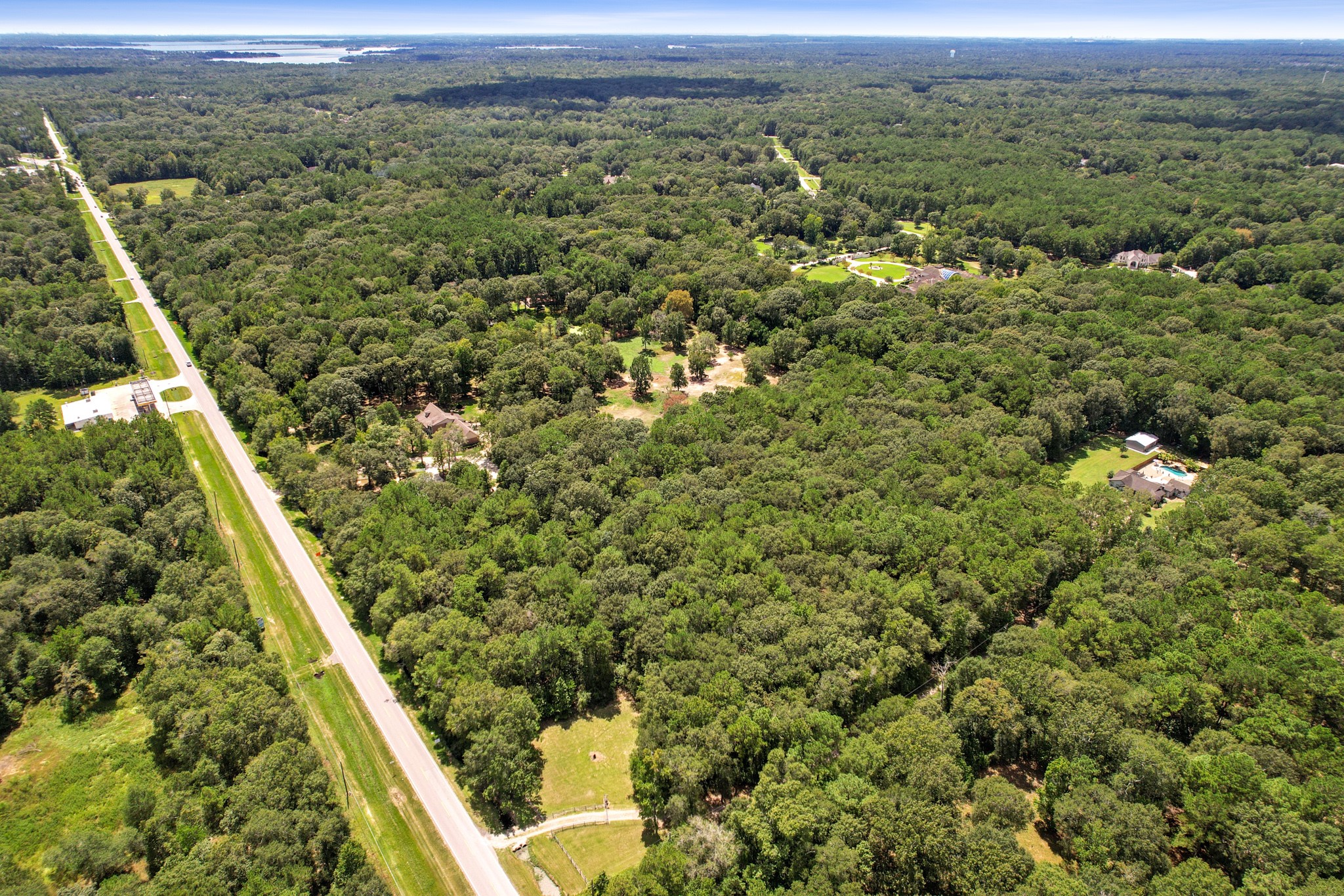 29811 Huffman Cleveland Road Huffman, TX 77336 - Photo 12 of 20 a view of a yard with an outdoor seating