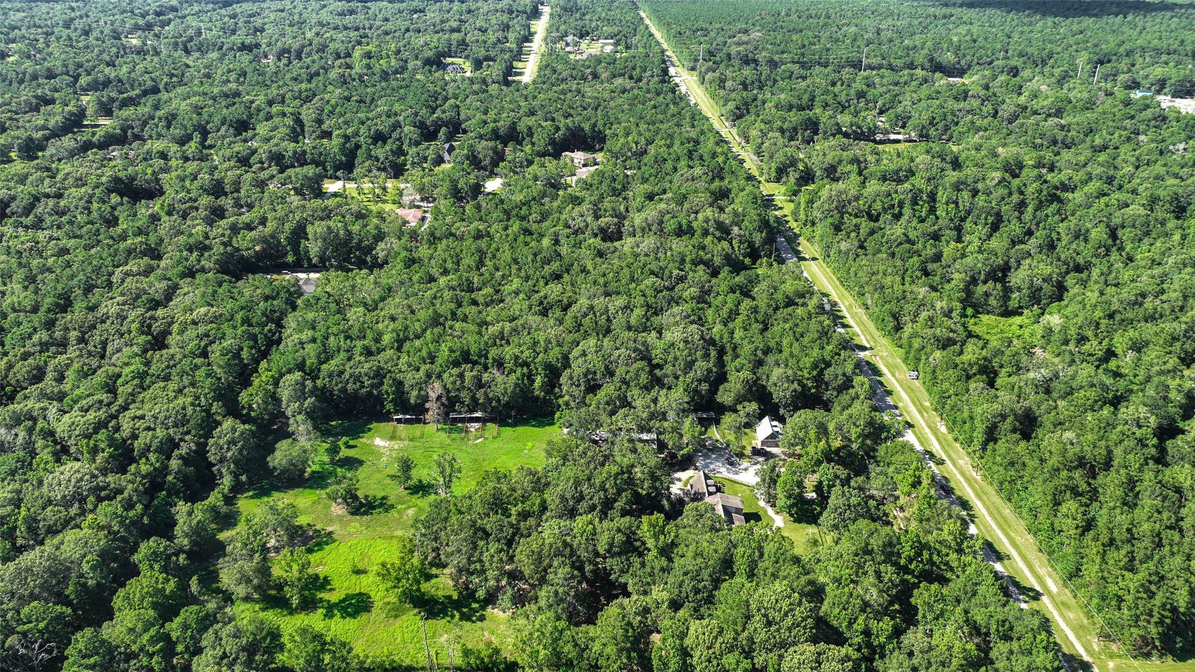 29811 Huffman Cleveland Road Huffman, TX 77336 - Photo 2 of 20 a view of a lush green forest