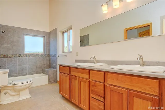 a view of a lake with a mountain