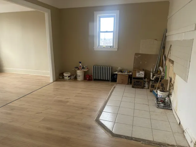 a room with furniture