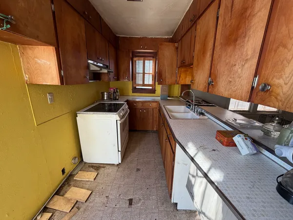 a room with storage and utility