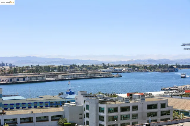 a view of lake with city view