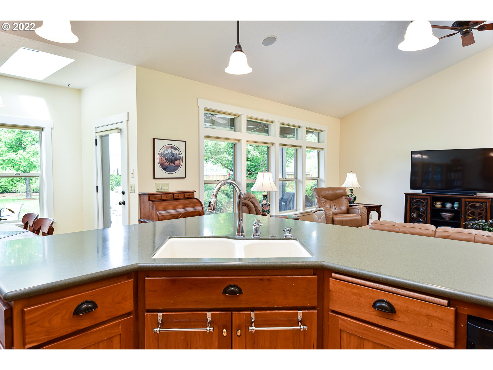 90730 Marcola Road Springfield, OR 97478 - Photo 12 of 30 a kitchen with a sink and large mirror
