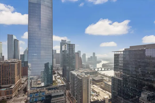 a city view with lot of high rise buildings