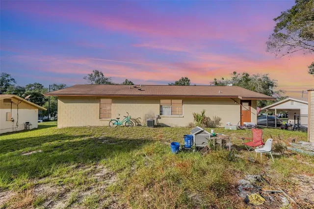 a view of an outdoor space and seating area