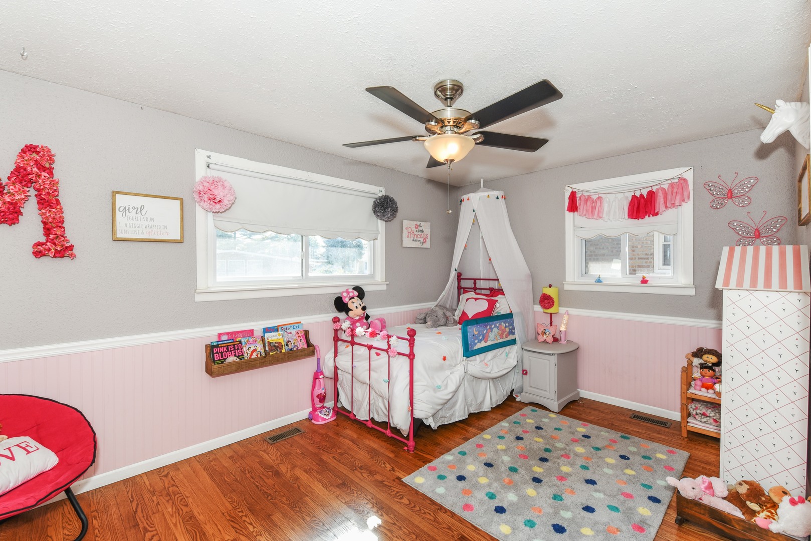 10920 Rutherford Avenue Worth, IL 60482 - Photo 11 of 15 a bedroom with furniture and a chandelier fan