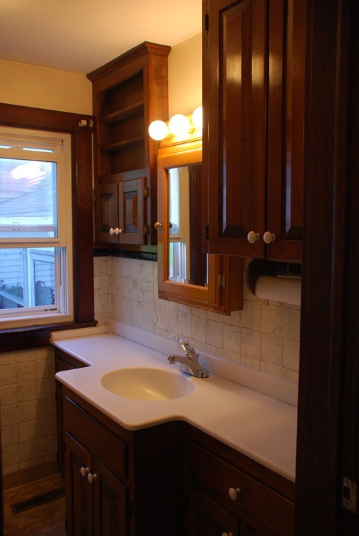 24 Searle Road Huntington, MA 01050 - Photo 12 of 22 a bathroom with a sink and a mirror