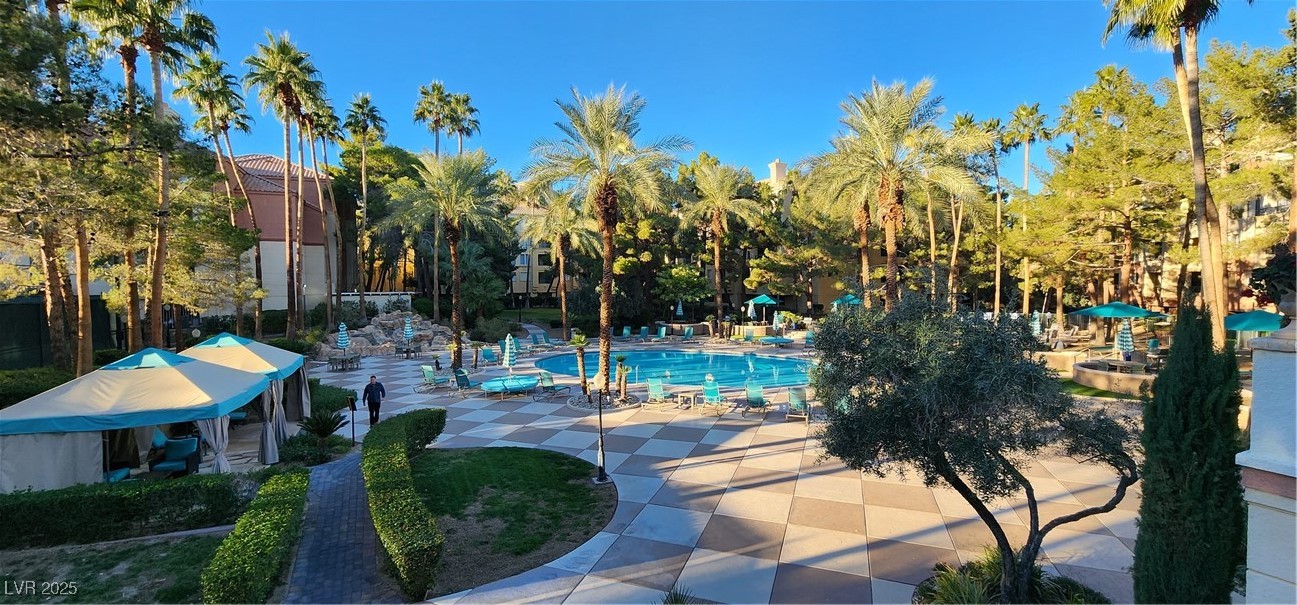 210 East Flamingo Road, Unit 326 Las Vegas, NV 89169 - Photo 40 of 58 View from clubhouse balcony.