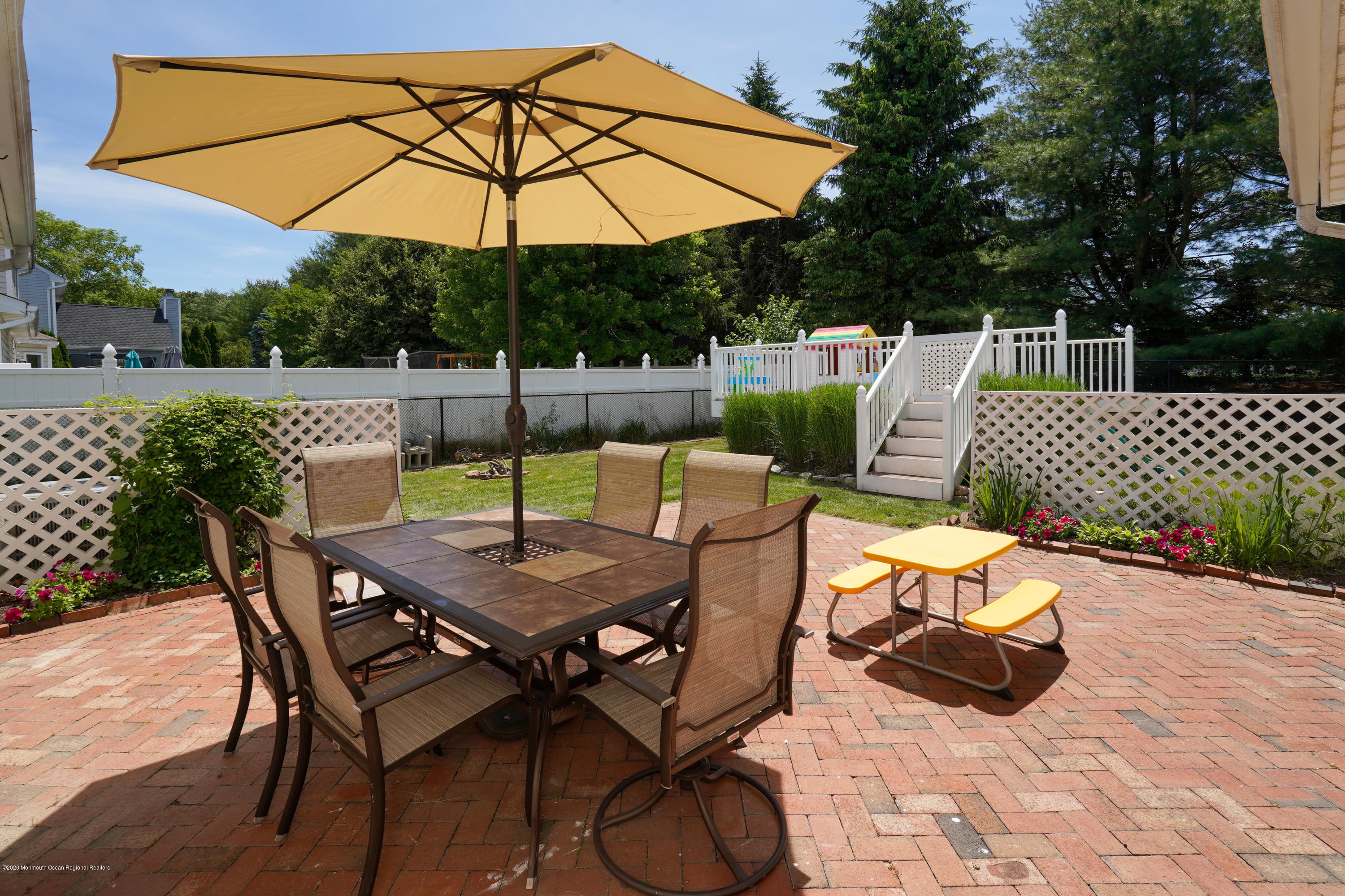 23 Crater Lake Road Howell, NJ 07731 - Photo 28 of 34 a view of a patio with a table chairs and a table