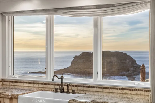 a view of a porch with seating space