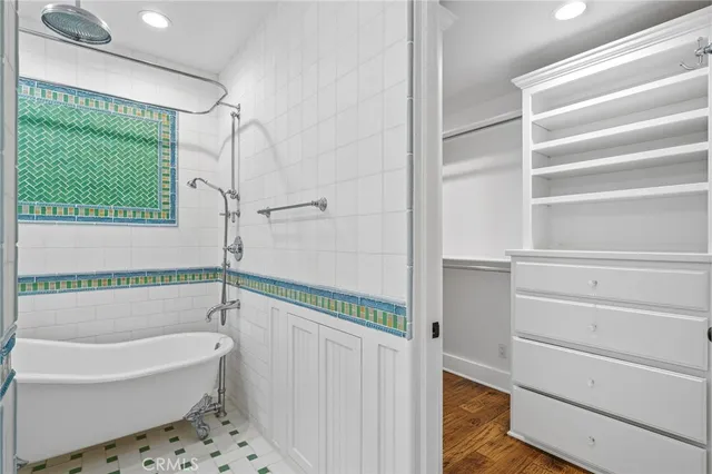 a view of cabinets and window