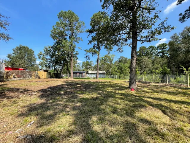 a view of yard with trees