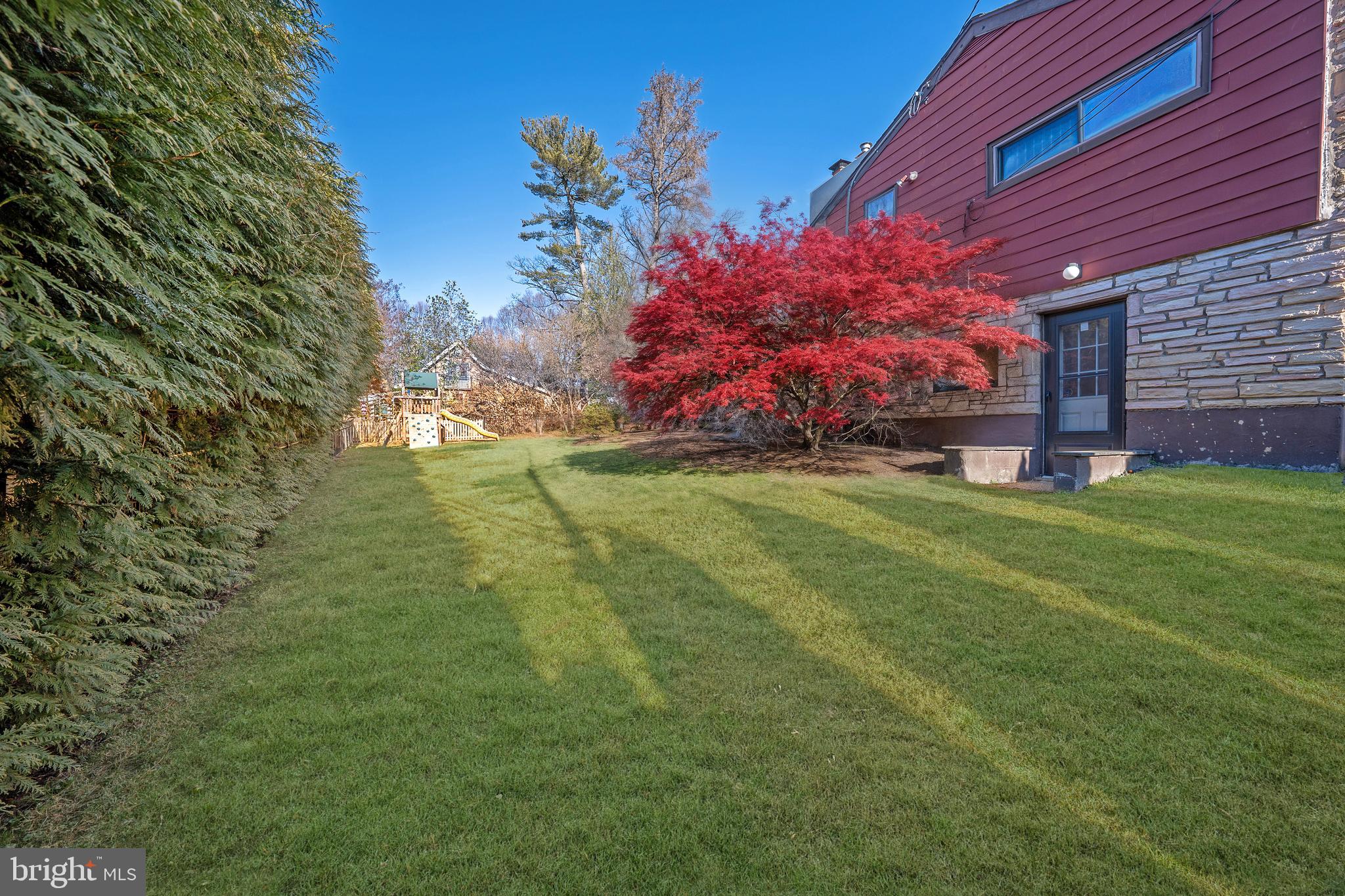 528 Wynlyn Road Wynnewood, PA 19096 - Photo 30 of 33 Virtually enhanced rear yard (spring time)