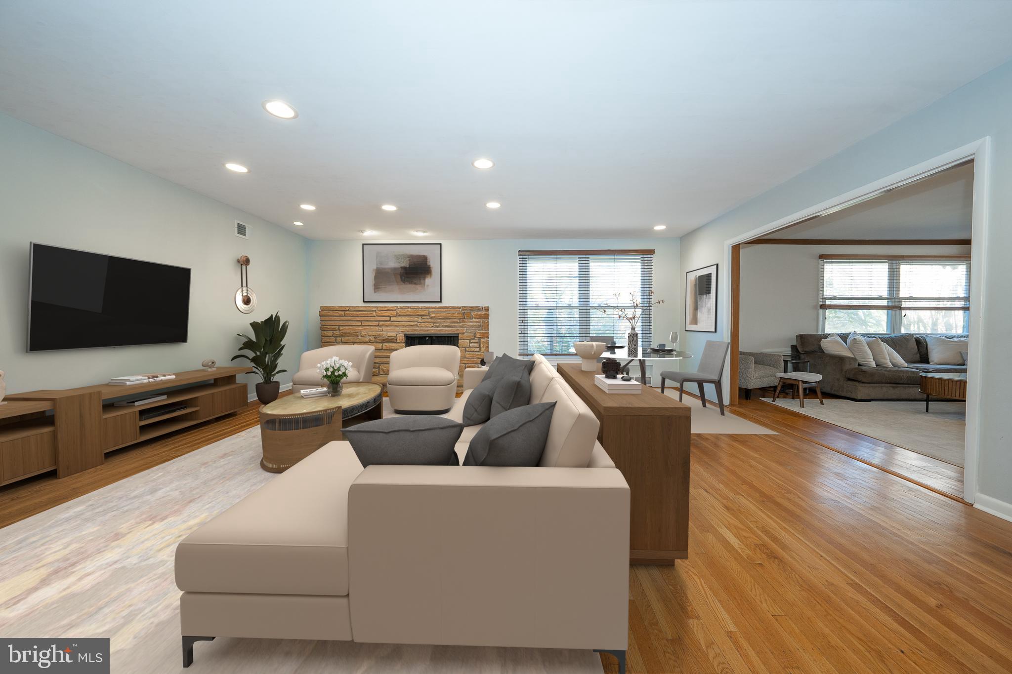 528 Wynlyn Road Wynnewood, PA 19096 - Photo 5 of 33 Virtually staged formal living room
