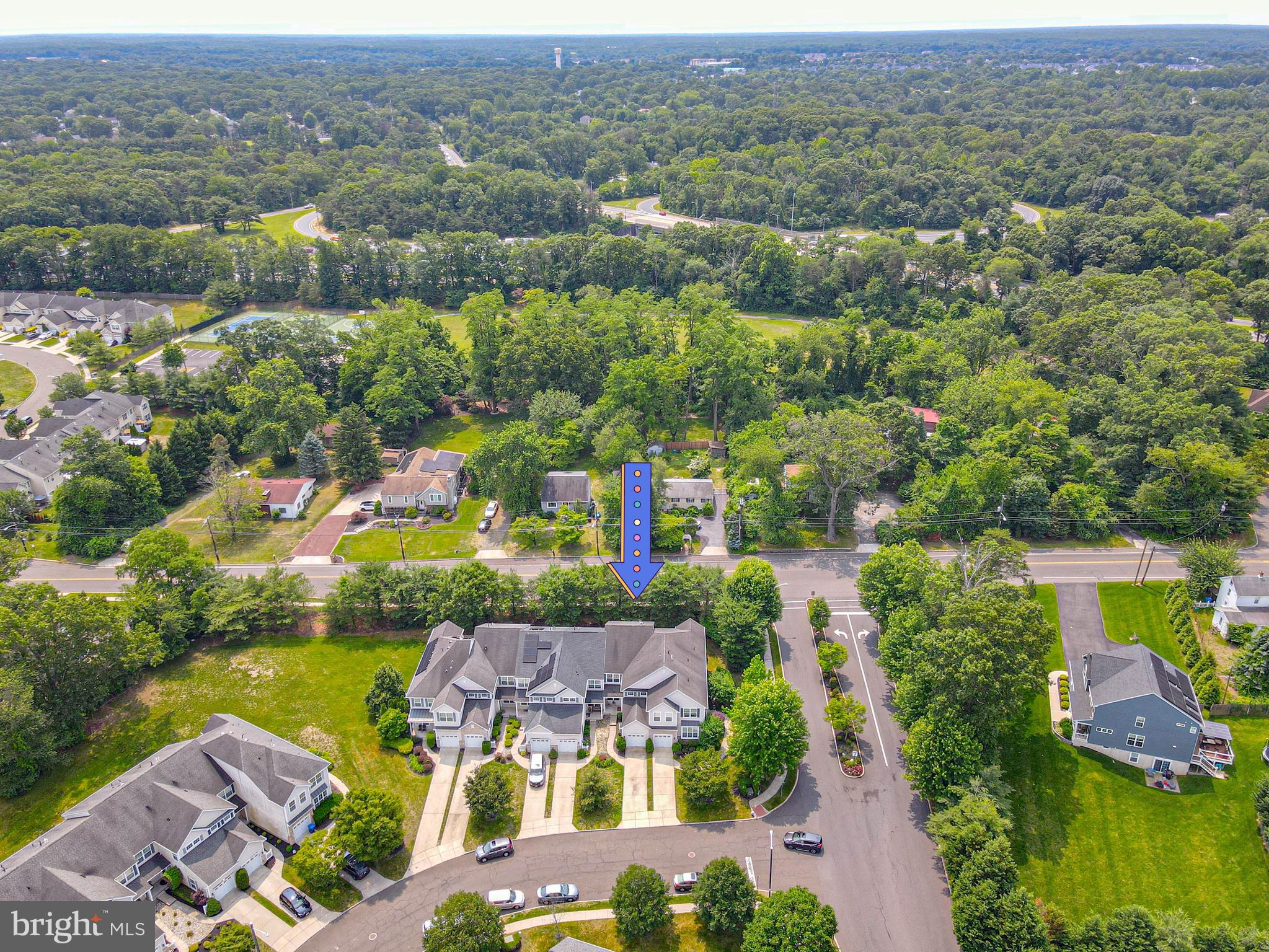 4 Compass Circle Mount Laurel, NJ 08054 - Photo 45 of 48 an aerial view of residential houses with outdoor space and river
