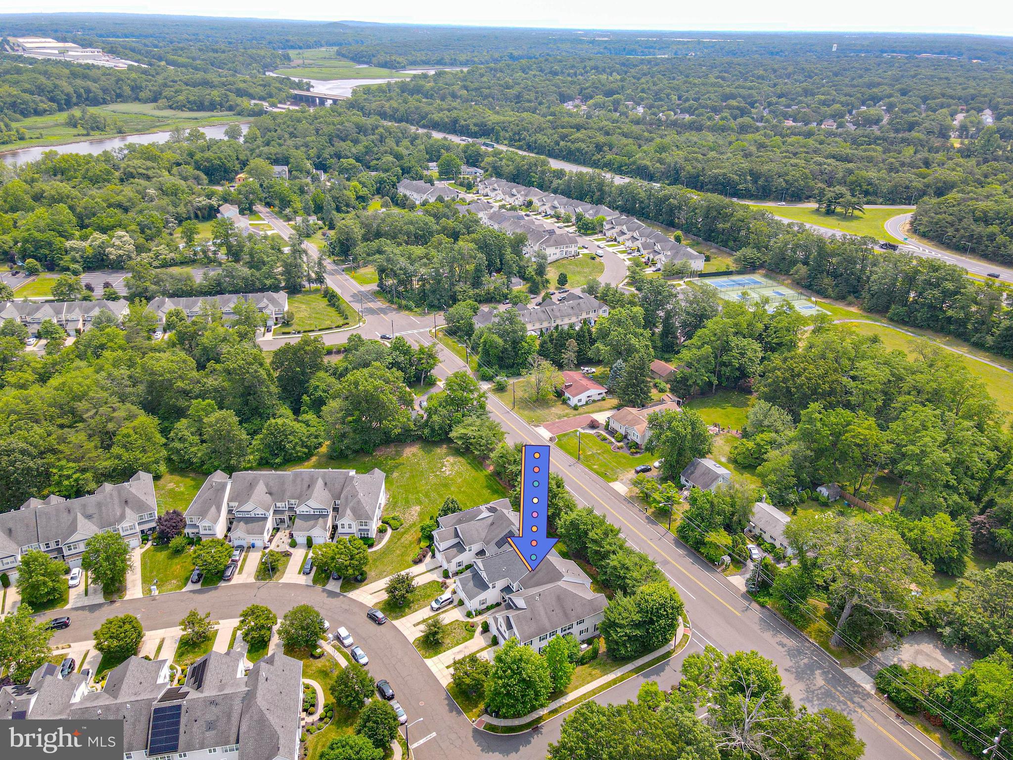 4 Compass Circle Mount Laurel, NJ 08054 - Photo 46 of 48 an aerial view of residential houses with outdoor space and trees