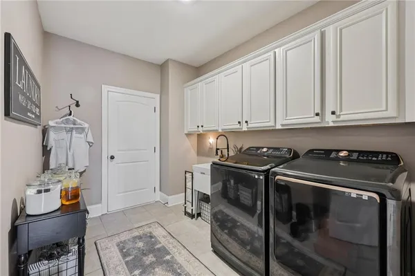 a view of a storage and utility room