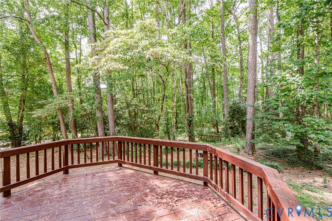 2806 Cove Ridge Road Midlothian, VA 23112 - Photo 46 of 52 Expansive wood deck with a curved railing