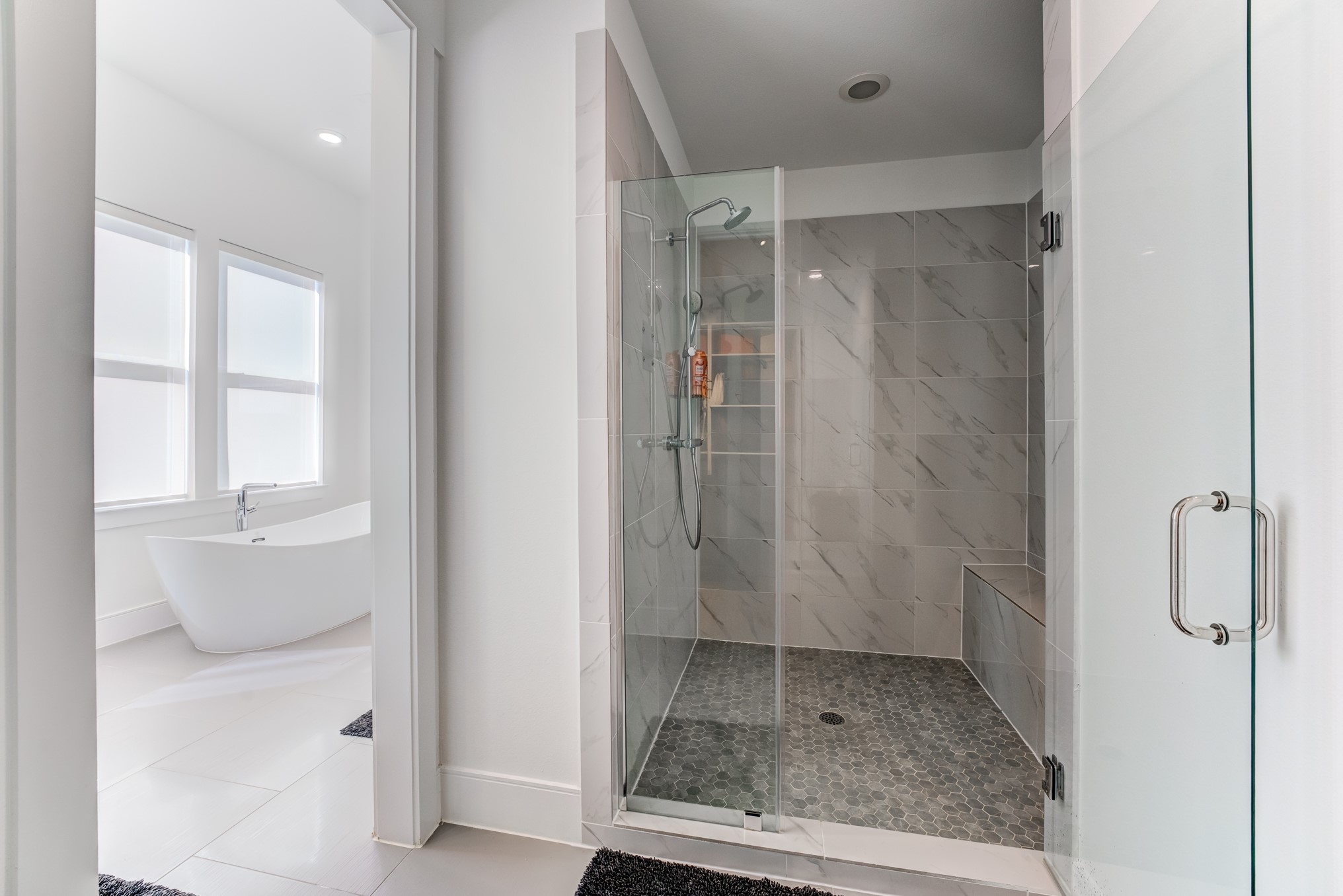 3406 Asher Landing Lane Houston, TX 77080 - Photo 20 of 45 a bathroom with a shower