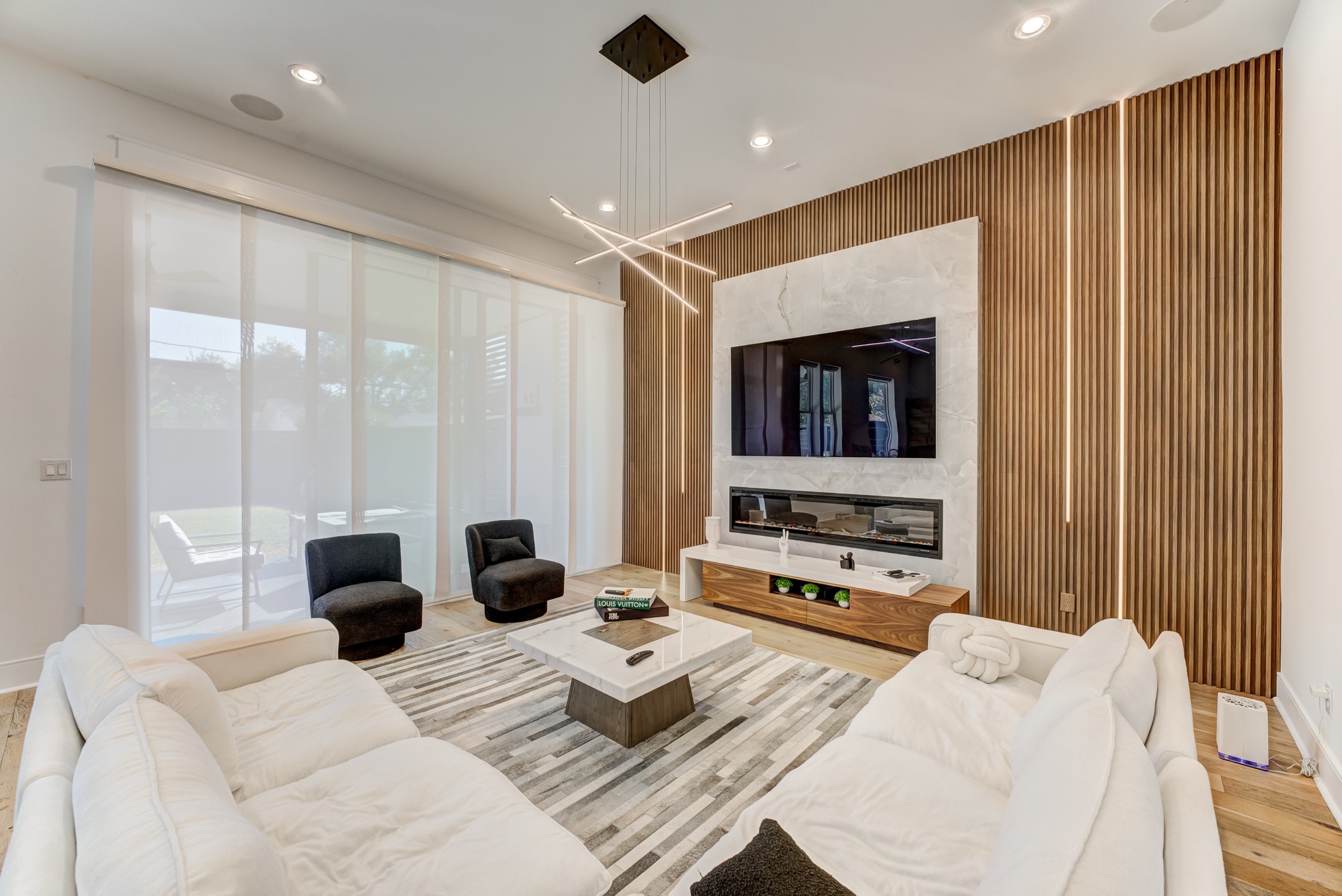 3406 Asher Landing Lane Houston, TX 77080 - Photo 7 of 45 a bedroom with furniture and a flat screen tv