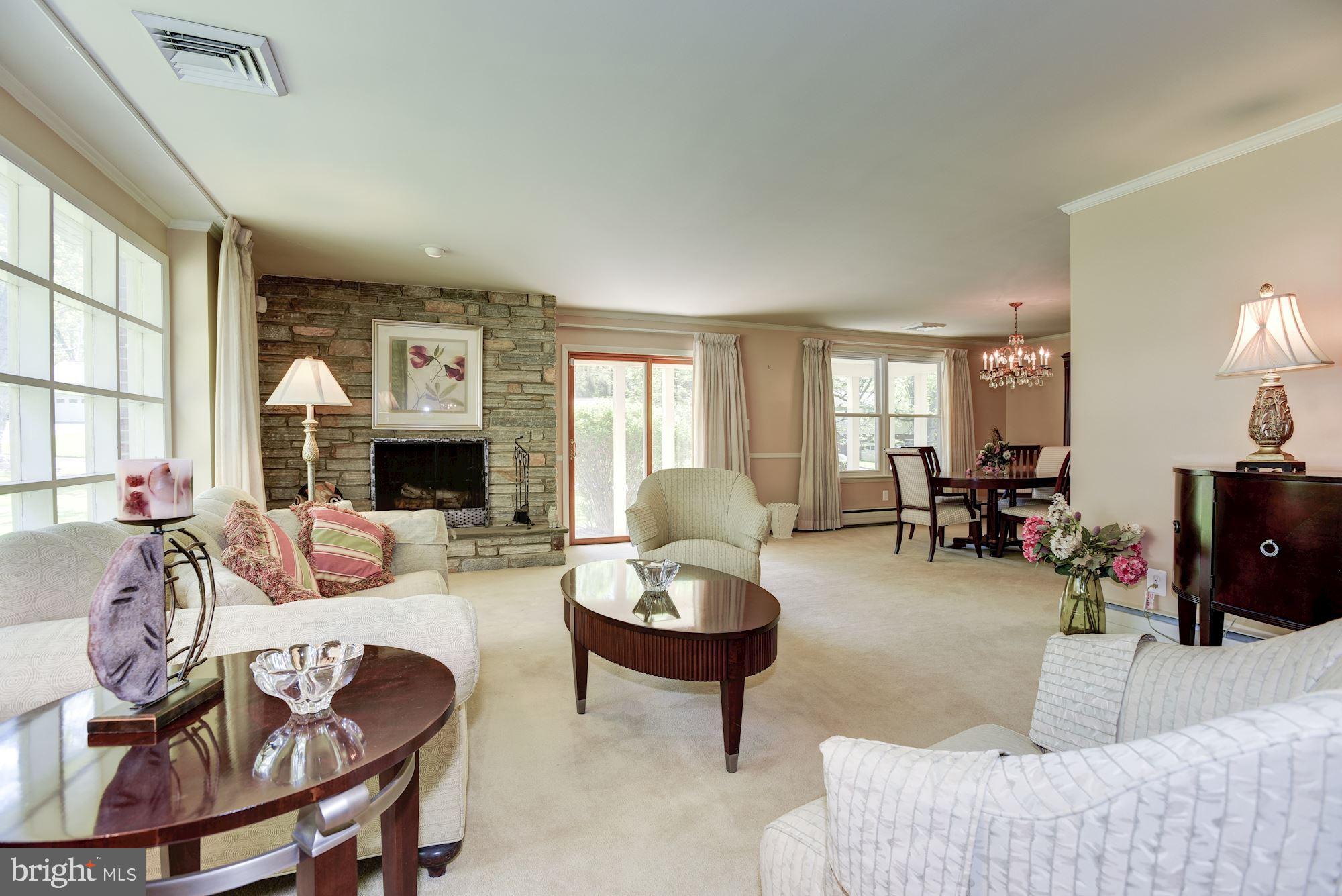 28 Millstone Road Randallstown, MD 21133 - Photo 6 of 45 Living Room | Stone Profile Fireplace