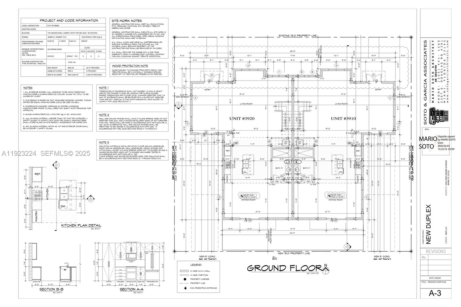 3910 Grand Avenue Miami, FL 33133 - Photo 2 of 6 a picture of a floor plan