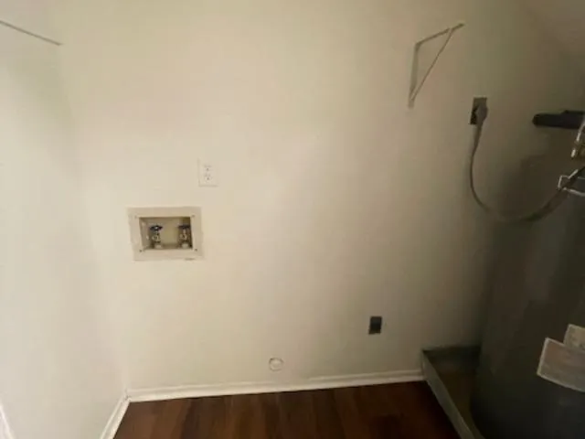 a view of small space with empty racks on the wall