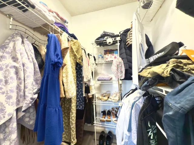 a view of walk in closet