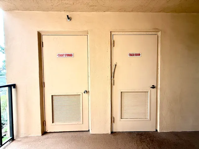 a view of front door