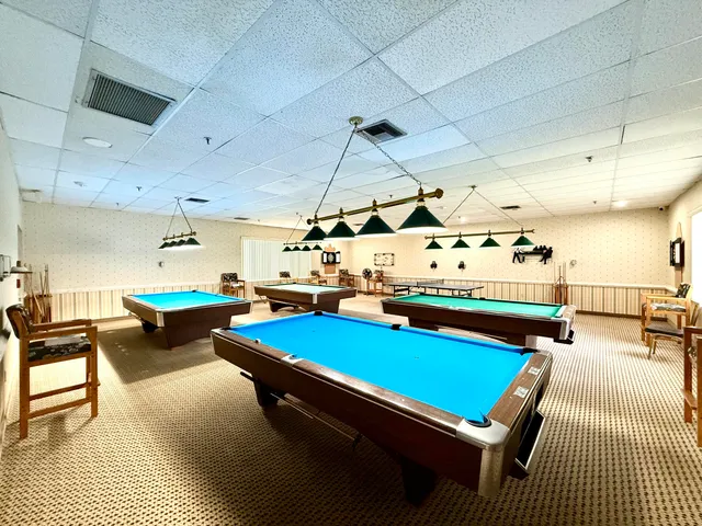 a room with furniture and a table