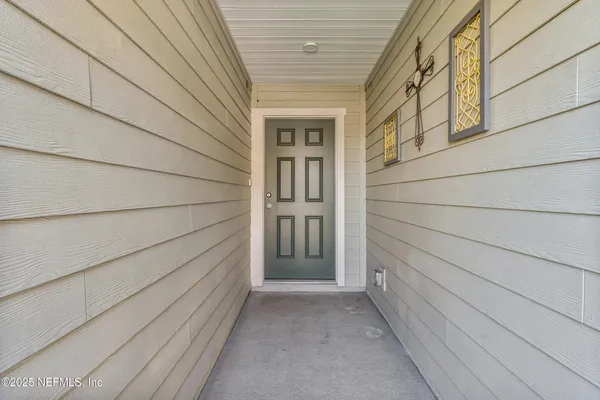 a view of front door