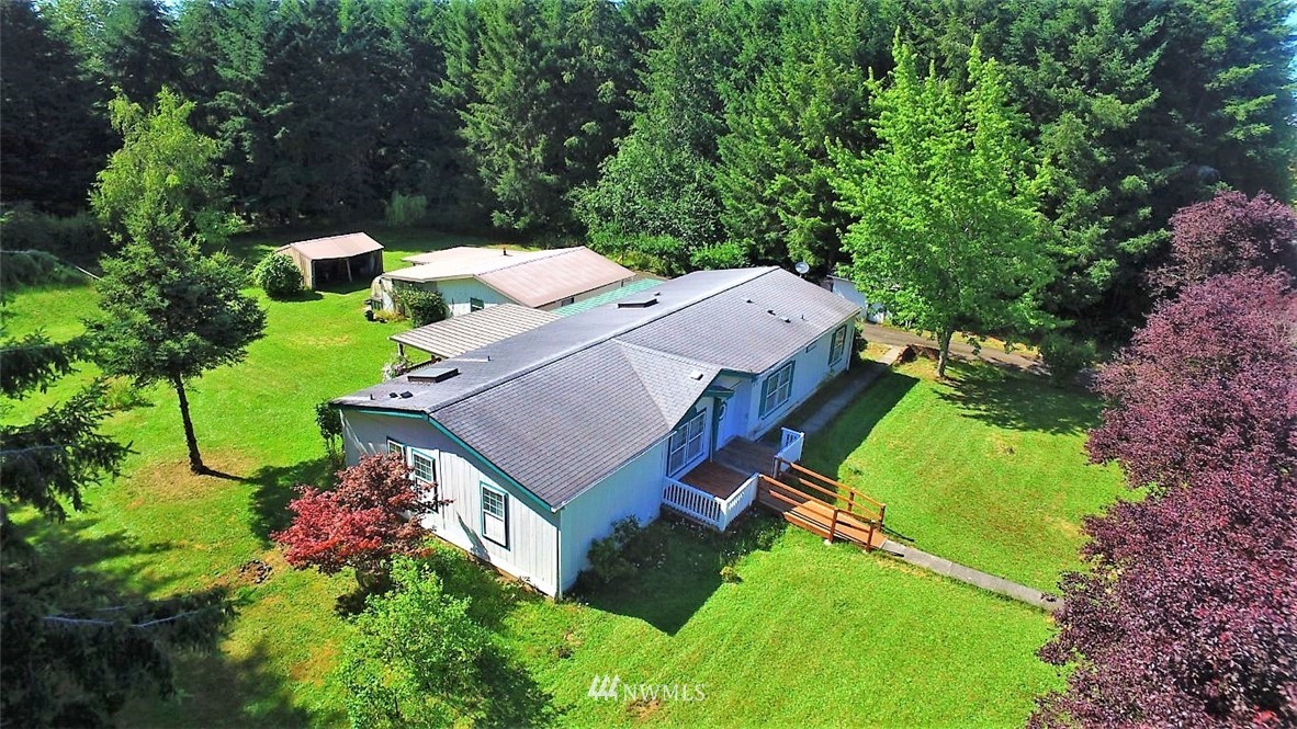 120 Bowers Road Chehalis, WA 98532 - Photo 31 of 31 an aerial view of a house with yard swimming pool and outdoor seating