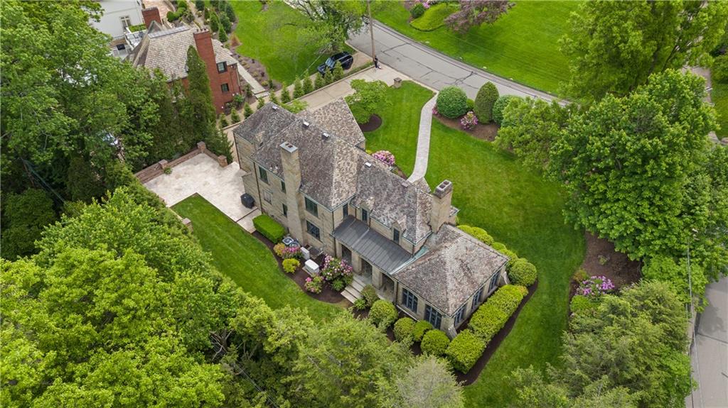 840 Osage Road Pittsburgh, PA 15243 - Photo 44 of 47 an aerial view of a house with a yard
