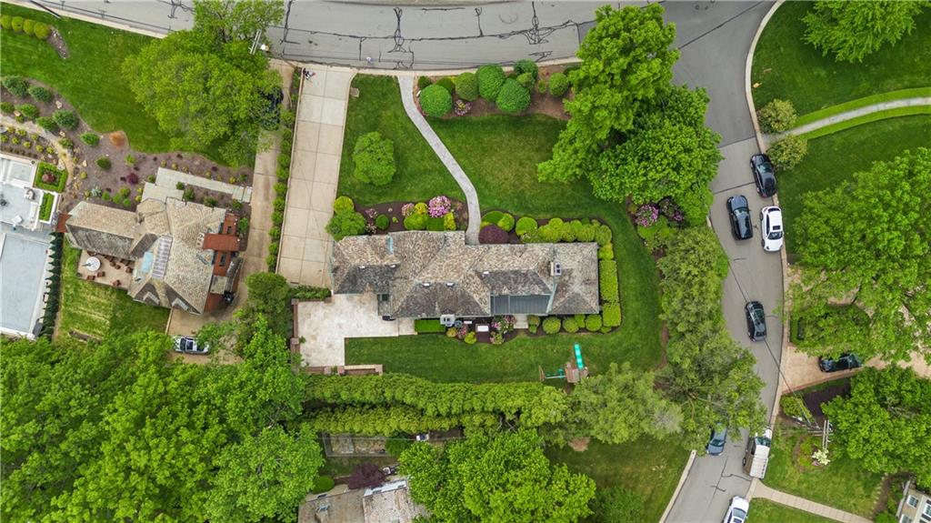 840 Osage Road Pittsburgh, PA 15243 - Photo 47 of 47 an aerial view of a house with a yard and garden
