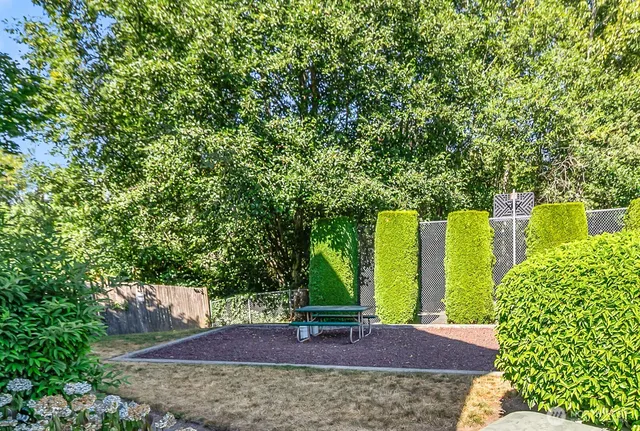 a view of yard with an outdoor space