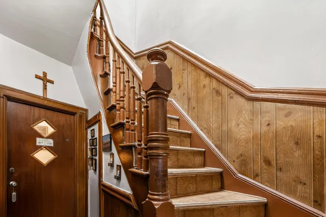 a view of stairs and with stairs