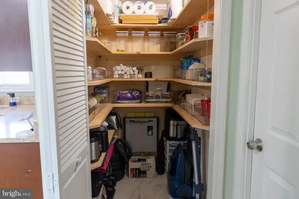 a view of storage and utility room