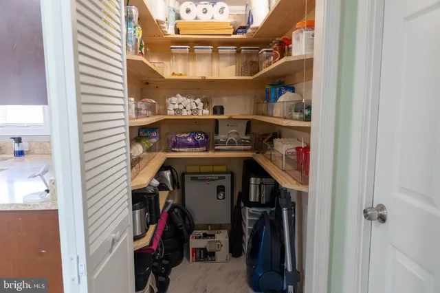 a view of storage and utility room