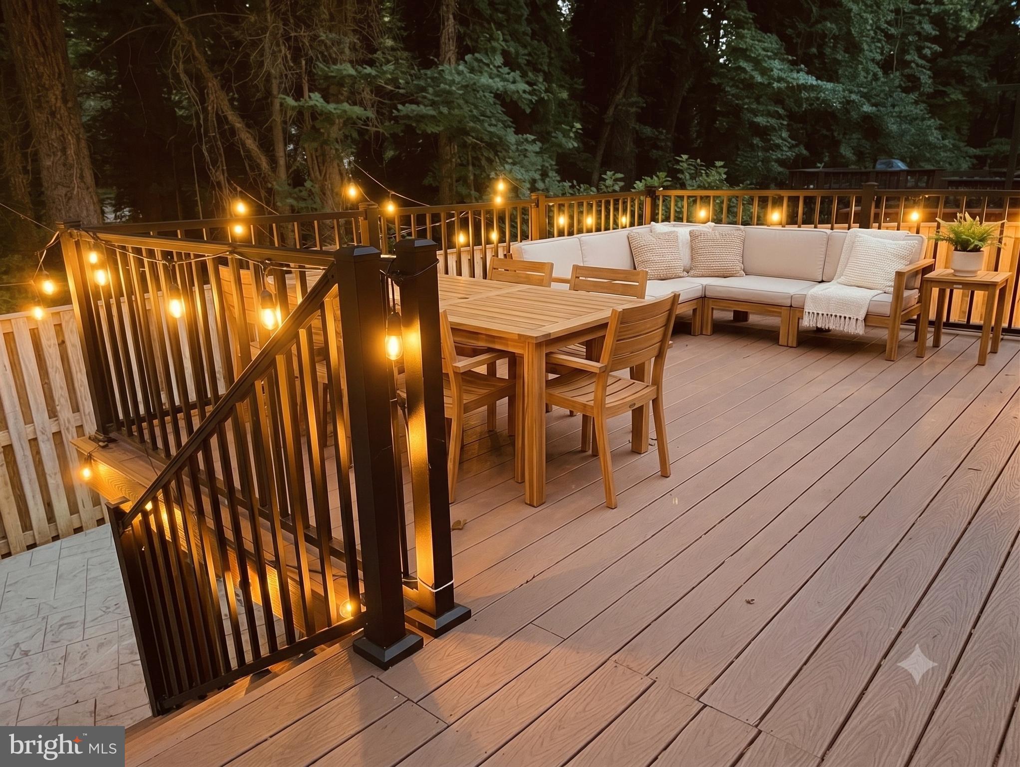 1016 Windrush Lane Sandy Spring, MD 20860 - Photo 14 of 51 Deck with lights AI furnished