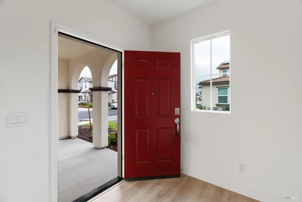 a view of a livingroom with a wardrobe space