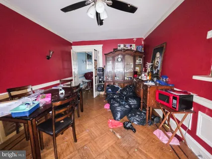 a room with furniture and a rug