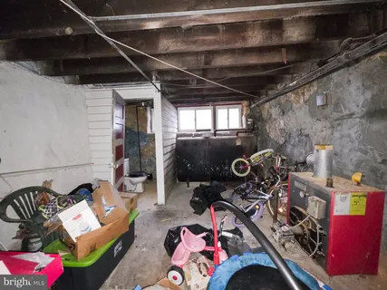 a view of a storage room