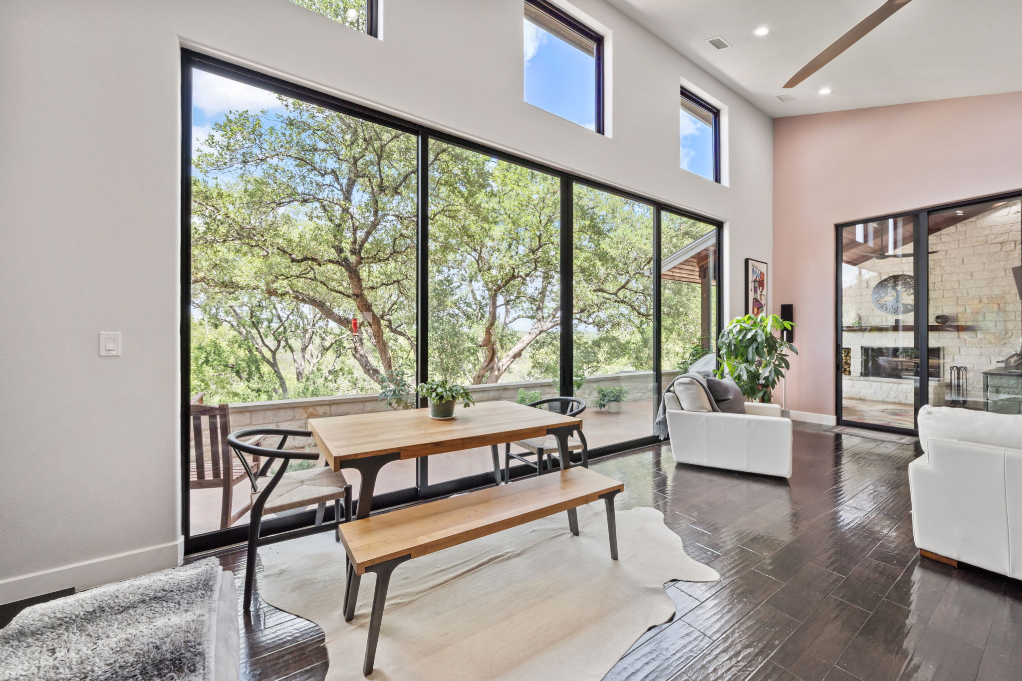 172 Bluff Trail Dripping Springs, TX 78620 - Photo 21 of 40 a living room with furniture and a large window