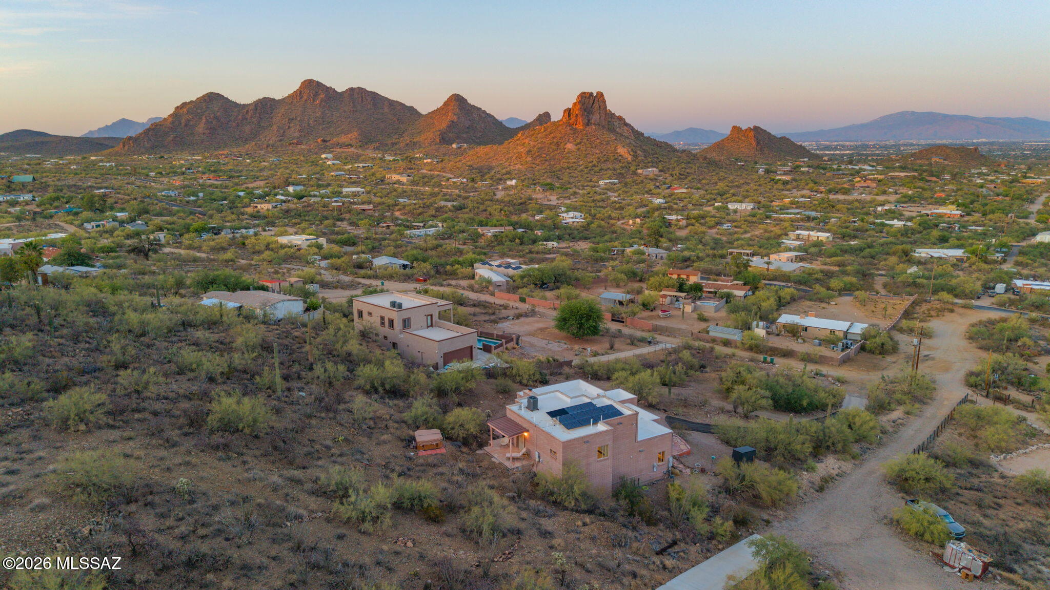 4210 West Mossman Road Tucson, AZ 85746 - Photo 50 of 51 a view of a city with mountain