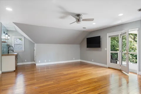 a bathroom with a double vanity sink mirror and