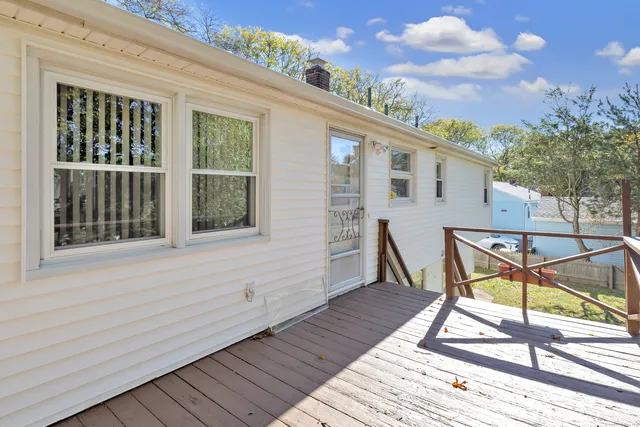 a house view with a seating space